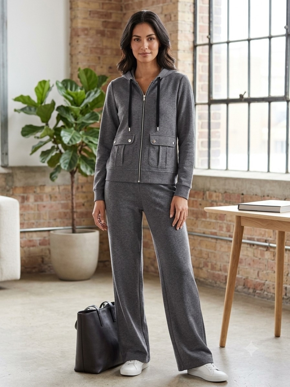 Lauren Ralph Lauren tracksuit, grey 2-piece set,